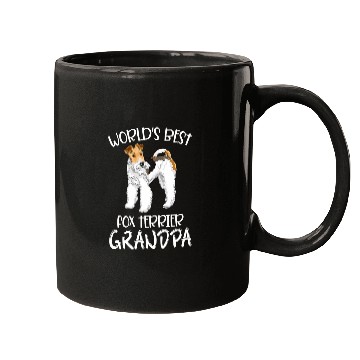 Discover worlds bests fox terrier grandpa 2dog lover Mugs