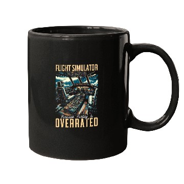 Discover Flight Simulator Aviation Console Pilot Flight Simulation 5 Mugs