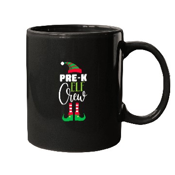 Discover PreK Elf Crew Christmas Matching PJs Teacher Student Mugs