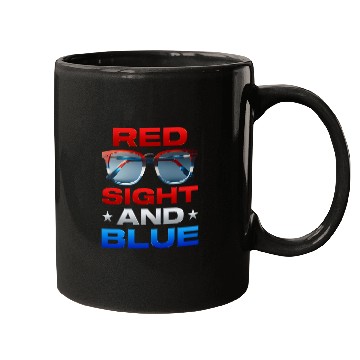 Discover Optometry 4th of July Optician Optometrist Red Sight Blue Mugs