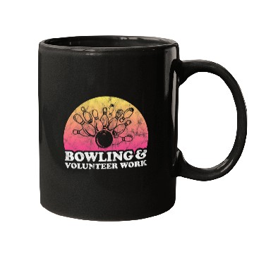 Discover Bowling and Volunteer Work or Volunteer Worker Mugs