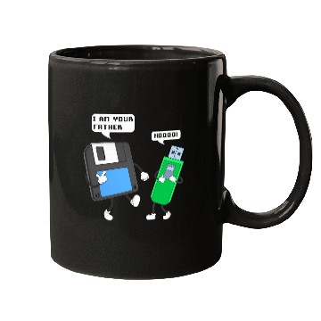 Discover USB Floppy Disk Im Your Father Funny Programmer Engineer Mugs