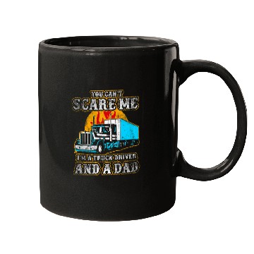 Discover Mens Truck Driver Trucker Dad Father Funny Mugs