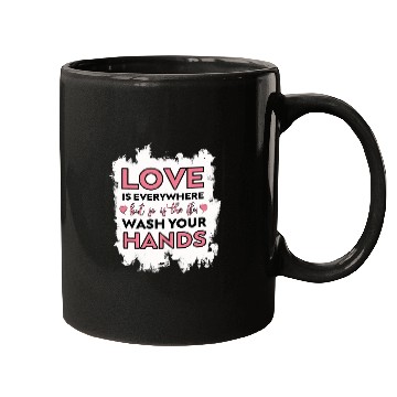 Discover Love is Everywhere But So is The Flu Valentines Day nurses Mugs
