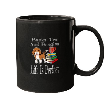 Discover Life Is Perfect Beagle Mom Tea Drinker Book Lover Reader Mugs