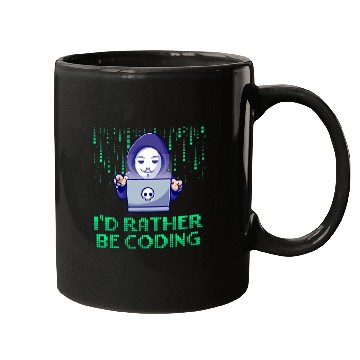 Discover Id Rather Be Coding Computer Programming Educational Mugs