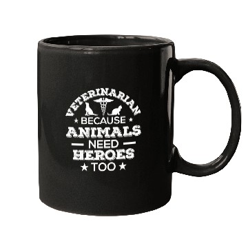 Discover Vet Tech Gift Animals Need Heroes Veterinarian Mugs