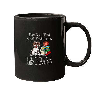 Discover Life Is Perfect Pointer Mom Tea Drinker Book Lover Reader Mugs
