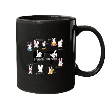 Discover Physical Therapist Easter Bunny Rabbit PT Therapist Mugs