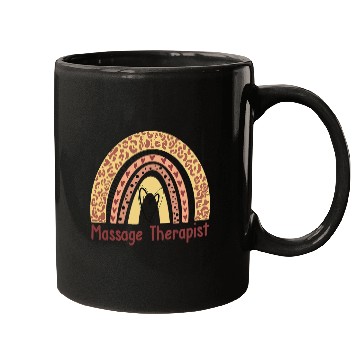 Discover Massage Therapist Leopard Cheetah Boho Rainbow Mugs