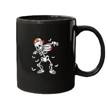 Discover Cool Skeletons Rugby Lover Halloween Rugby Player Mugs