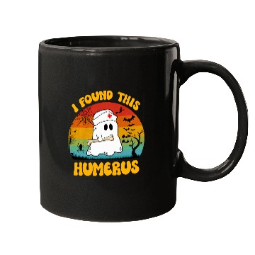Discover Funny nurses Retro Halloween nurses I found this humerus Mugs