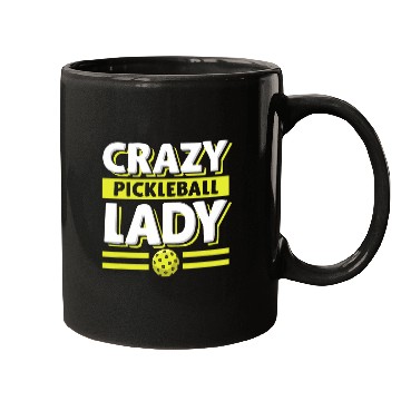 Discover crazys Pickleball Lady Mugs