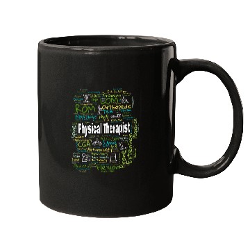 Discover Physical Therapist Terminology Cloud Design Physical Therapy Mugs