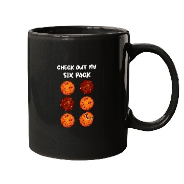Discover Check Out My Six Pack Chocolate Chip Cookie Funny Workout Mugs