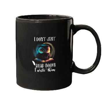 Discover Writer Owl I Dont Read Books Reading Novel Typewriter Mugs