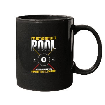 Discover Mens Pool Billiard For Pool Player Billiard Player 6 Mugs