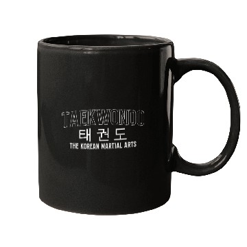 Discover Taekwondo Definition Tae Kwon Do Fighter Korean Characters 1 Mugs