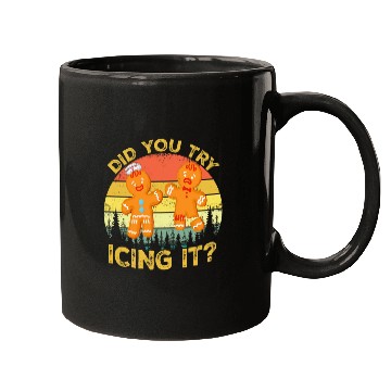 Discover vintages Christmas nurses Gingerbread Man Did You Try Icing It Mugs