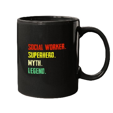 Discover Social Worker Superhero Myth Legend Social Worker Mugs