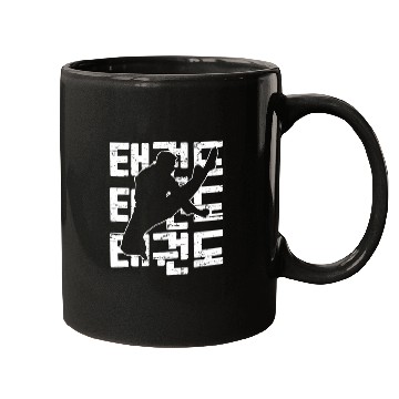 Discover Taekwondo Korean Martial Arts Silhouette for practitioner Mugs