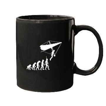 Discover Hang Glider Pilot Sky Gliding Airsport Soaring Evolution 3 Mugs