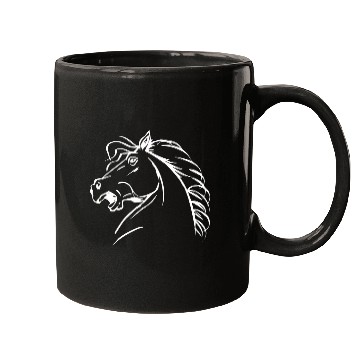 Discover Yelling Horse Face Equestrian Student Mugs