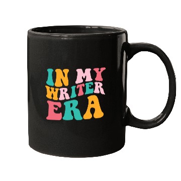 Discover In My Writer Era Groovy Book Writer Mugs