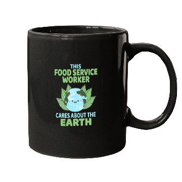Discover Food Service Worker Earth Day School Classroom Mugs