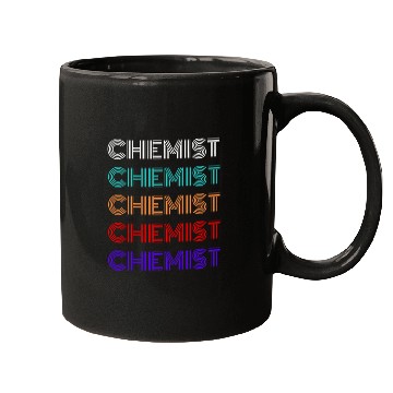 Discover vintages Chemist nerd lovers works repeated text Retro Modern Mugs