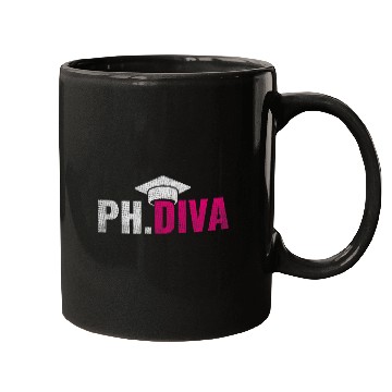 Discover Womens PhDiva PHD Student Graduation Degree Med Law School Mugs