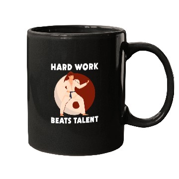 Discover Taekwondo Hard Work Beats Talent Karate Balance Mugs
