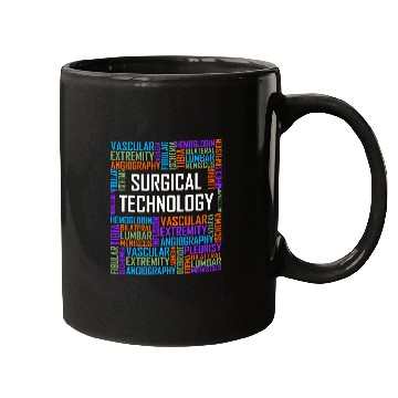 Discover Surgical Technology Words Gift Tech Technologist Surgeon Mugs