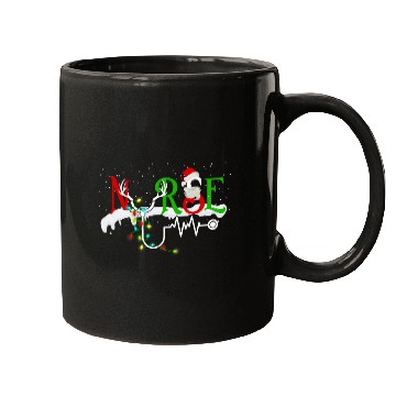 Discover Christmas nurses Nursing Cute Health Worker Christmas Pattern 2 Mugs