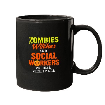 Discover Halloween Social Work Assistance Curative Education nurses Mugs