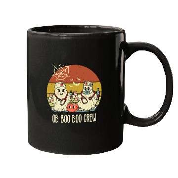 Discover OB nurses Boo Crew Retro Halloween OB GYN nurses Mugs