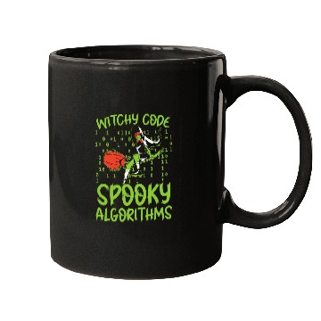 Discover Witchy Code Spooky Algorithms Programmer Halloween Mugs