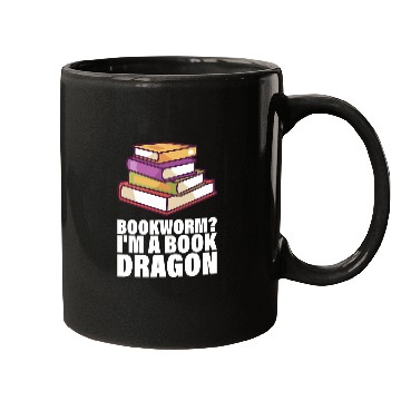 Discover BOOK LOVERS BOOKWORM IM A BOOK DRAGON Mugs