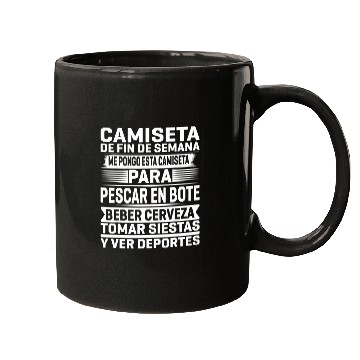 Discover Boat Fishing Weekend Mugs