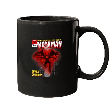 Discover Cryptid Comic Book Style Point Pleasant WV Mothman Mugs