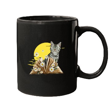 Discover Cute Cat Reading Book For Cat Lovers 1 Mugs