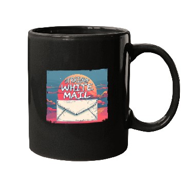 Discover Straight White Mail Postal Worker 1 Mugs
