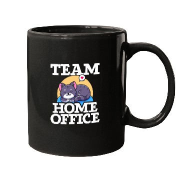 Discover Team homesoffice Computer Cat Lover Remotely Worker Mugs