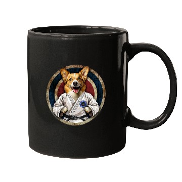 Discover Corgi in Jiu Jitsu Gi Mugs