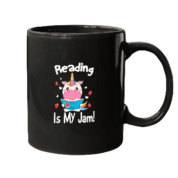 Discover Cute Unicorns Reading Is My Jam Teacher Book Nerds Mugs