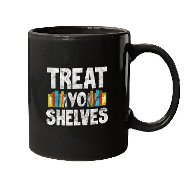 Discover Reading Book Reader Treat Yo Shelves Bookworm Distressed Mugs