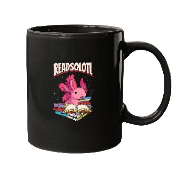 Discover Cute Readsolotl Book Reading Axolotls Bookworm Mugs