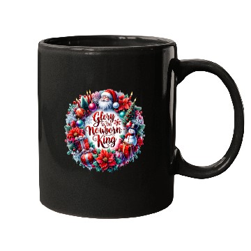 Discover Glory To The Nowborn King Christmas Mugs
