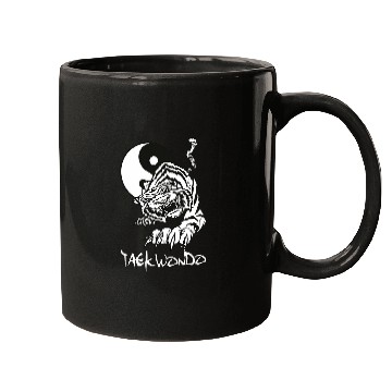 Discover Taekwondo yin yang tiger Mugs