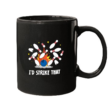 Discover Funny Id Strike That Bowling Mugs